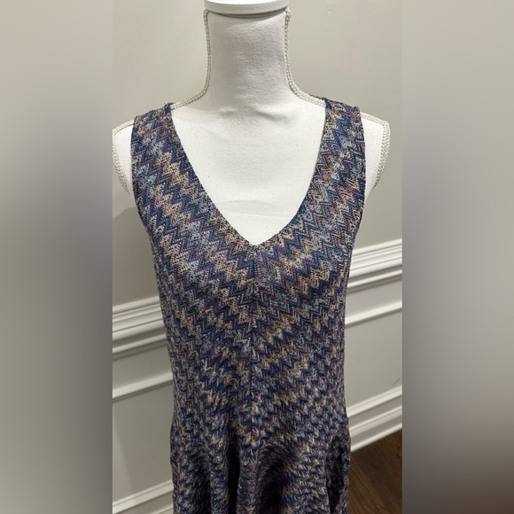 Maeve Anthropologie Westwater Knit Dress chevron sz S - Picture 3 of 10